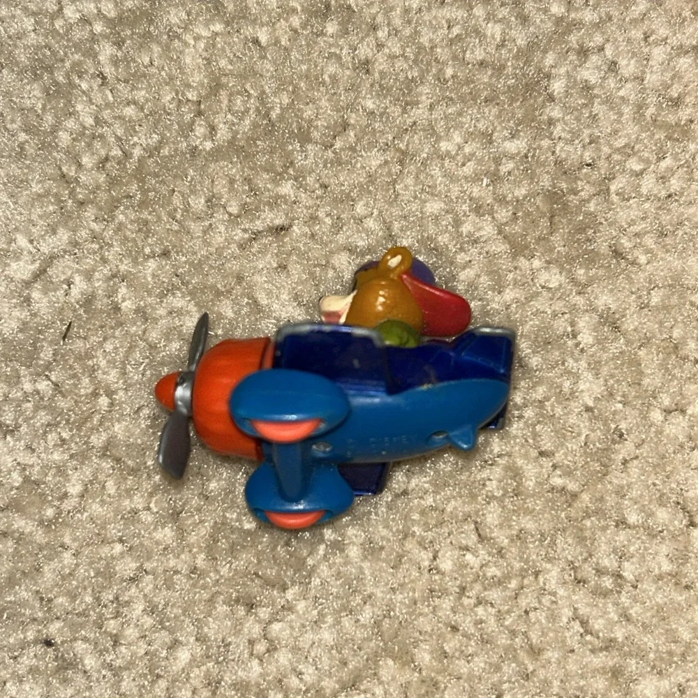 Disney Talespin Kit's Racing Plane Bear In Die Cast Airplane 1989 McDonald's